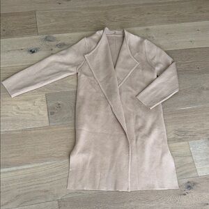 Chicwish Long Open Front Cardigan - Brown